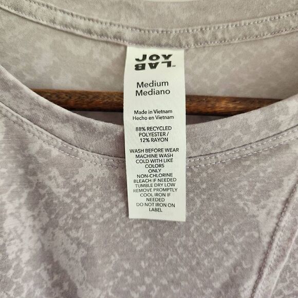 JoyLab Purple Snake Animal Print Athletic Sheer Open Front Top Size Medium - Picture 5 of 5